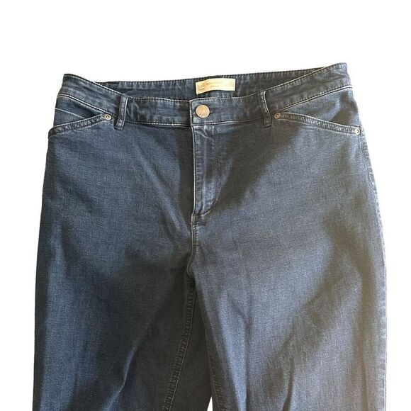 J. Jill Tried & True Fit Slim Leg Jeans Size 10 Dark Wash - Picture 5 of 9